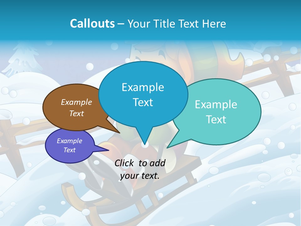 Preteen Sledge Smile PowerPoint Template