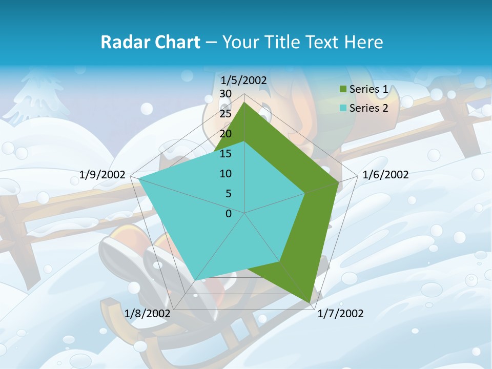 Preteen Sledge Smile PowerPoint Template