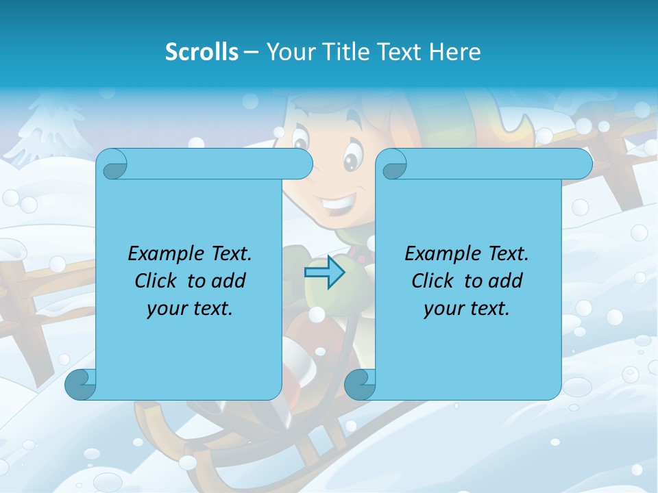 Preteen Sledge Smile PowerPoint Template