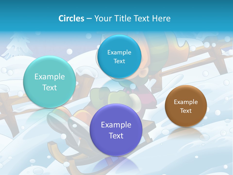 Preteen Sledge Smile PowerPoint Template
