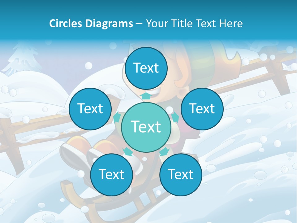 Preteen Sledge Smile PowerPoint Template