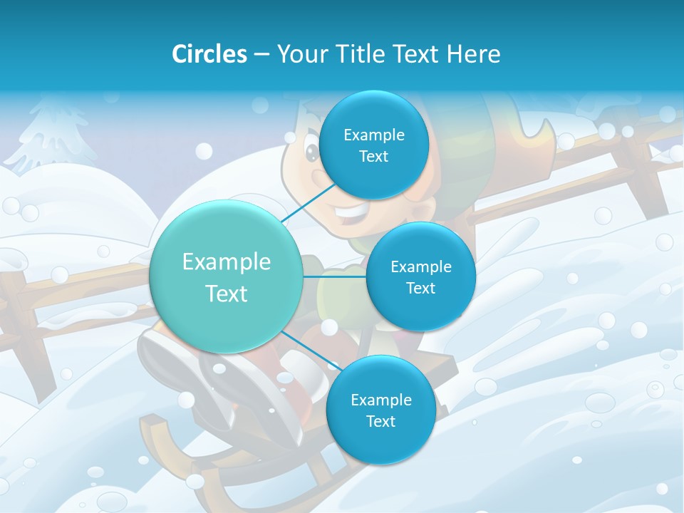 Preteen Sledge Smile PowerPoint Template