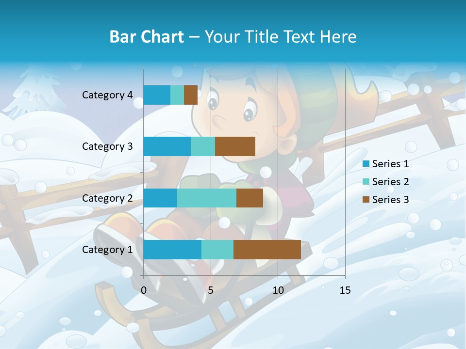 Preteen Sledge Smile PowerPoint Template