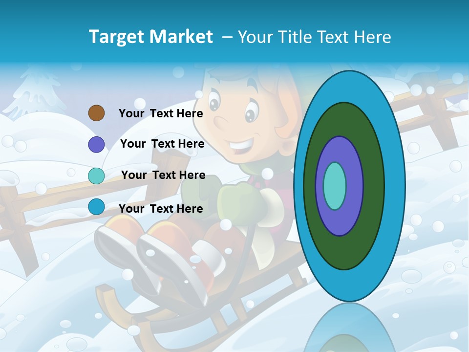 Preteen Sledge Smile PowerPoint Template