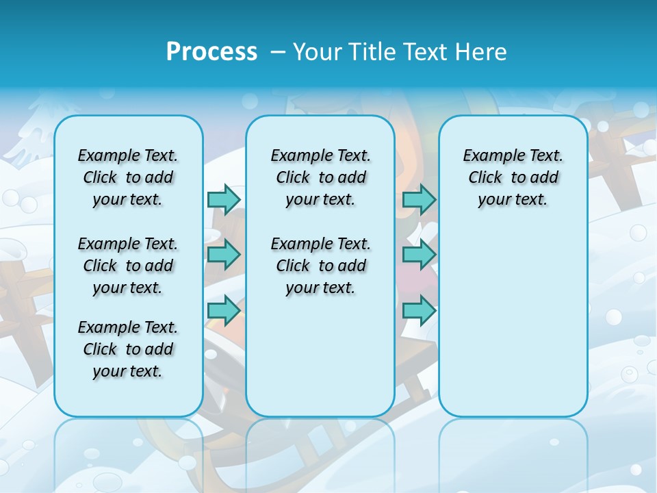 Preteen Sledge Smile PowerPoint Template