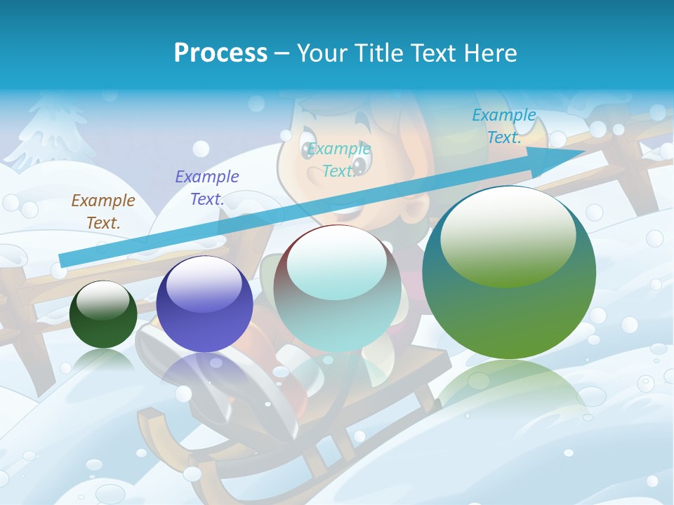 Preteen Sledge Smile PowerPoint Template
