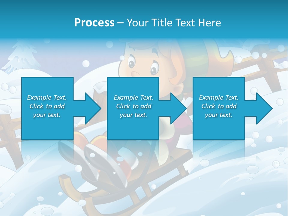 Preteen Sledge Smile PowerPoint Template