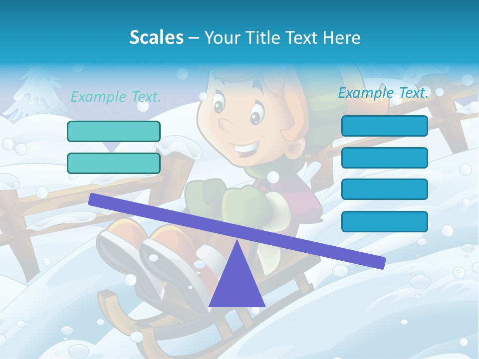 Preteen Sledge Smile PowerPoint Template
