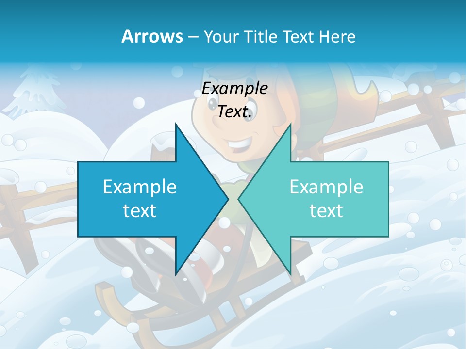 Preteen Sledge Smile PowerPoint Template