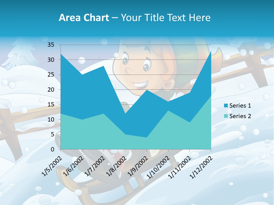 Preteen Sledge Smile PowerPoint Template