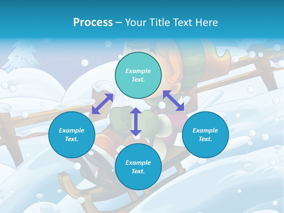 Preteen Sledge Smile PowerPoint Template