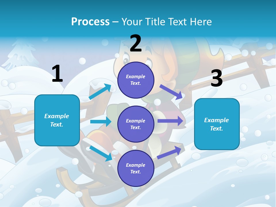 Preteen Sledge Smile PowerPoint Template