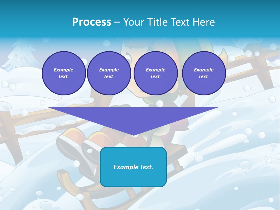 Preteen Sledge Smile PowerPoint Template