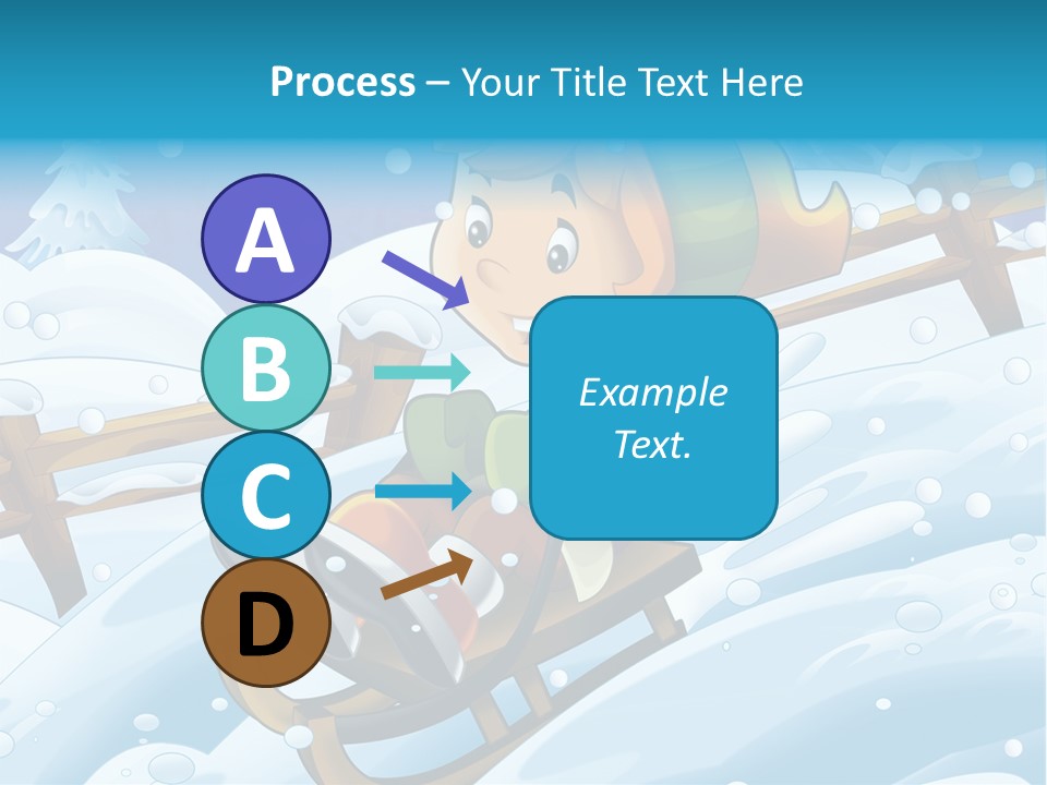 Preteen Sledge Smile PowerPoint Template