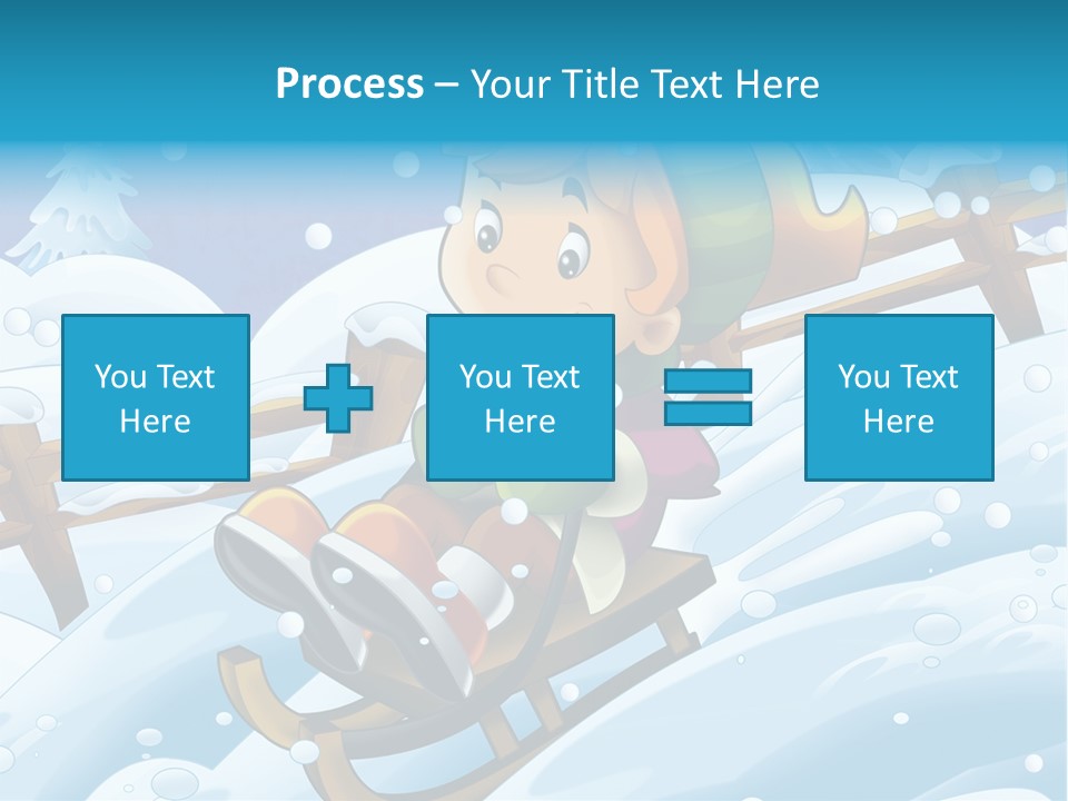 Preteen Sledge Smile PowerPoint Template