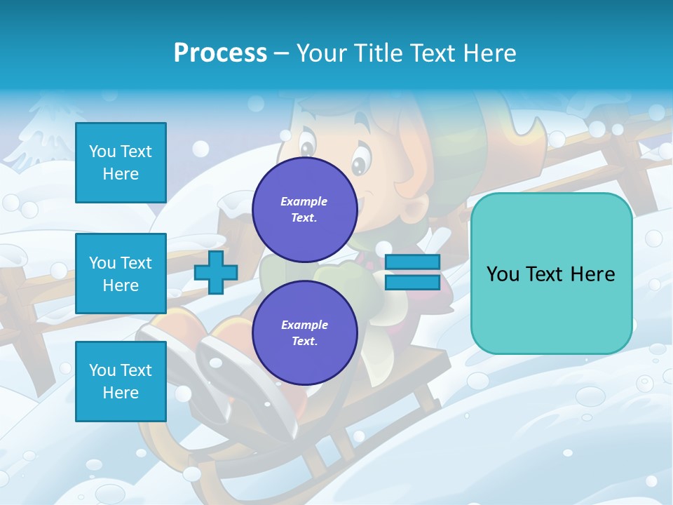 Preteen Sledge Smile PowerPoint Template
