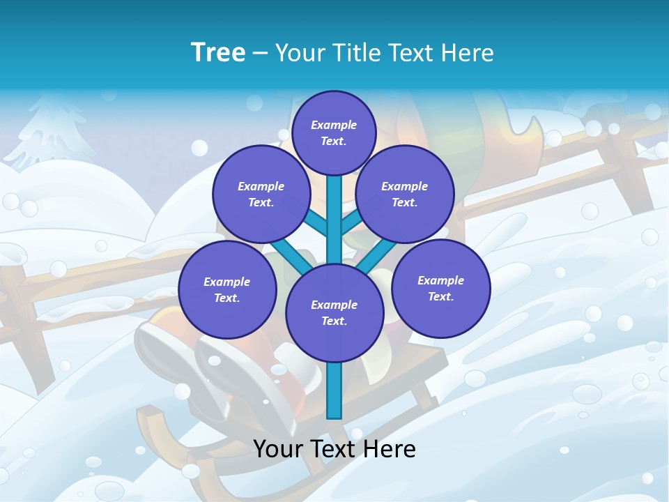 Preteen Sledge Smile PowerPoint Template