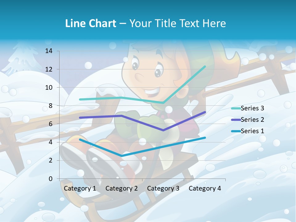 Preteen Sledge Smile PowerPoint Template