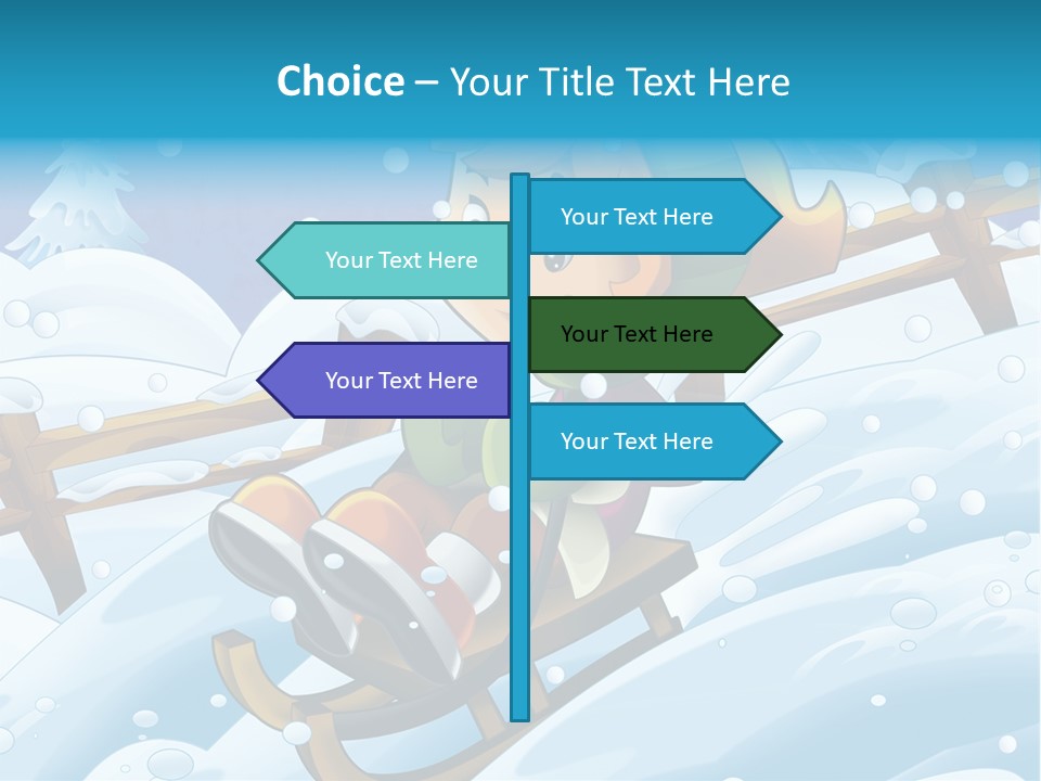 Preteen Sledge Smile PowerPoint Template