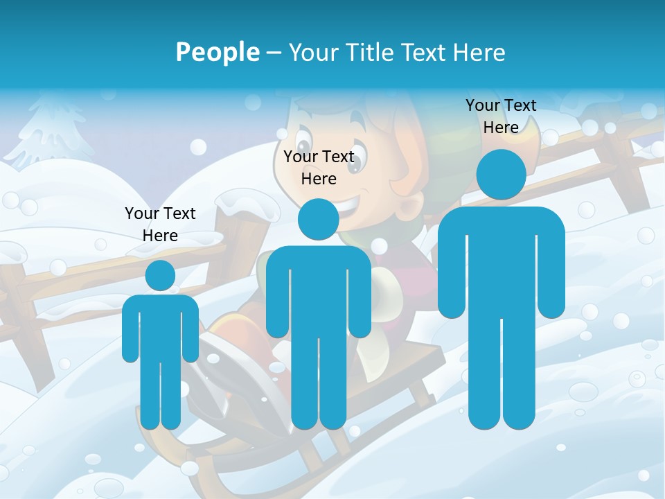 Preteen Sledge Smile PowerPoint Template