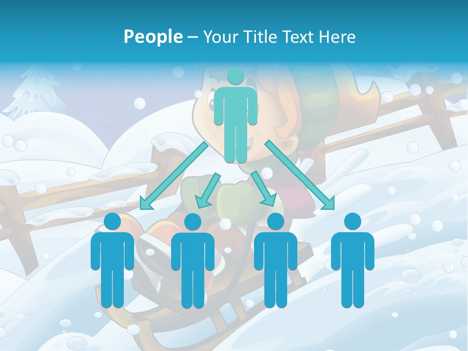 Preteen Sledge Smile PowerPoint Template