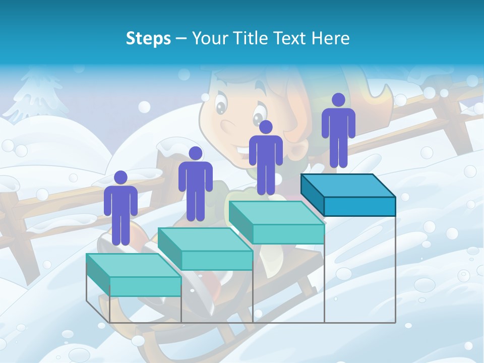 Preteen Sledge Smile PowerPoint Template