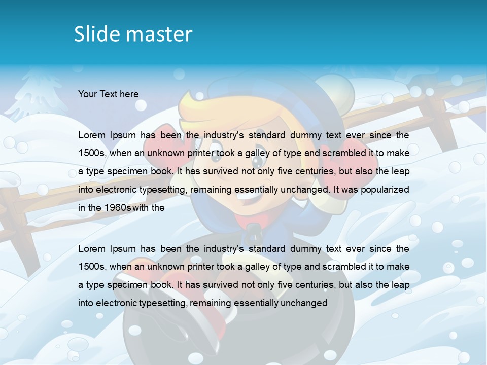 Snowy Time Youth PowerPoint Template