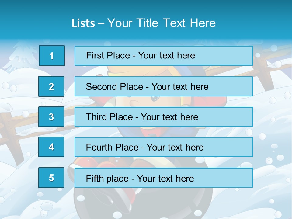 Snowy Time Youth PowerPoint Template