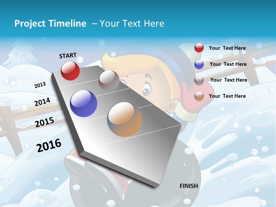 Snowy Time Youth PowerPoint Template