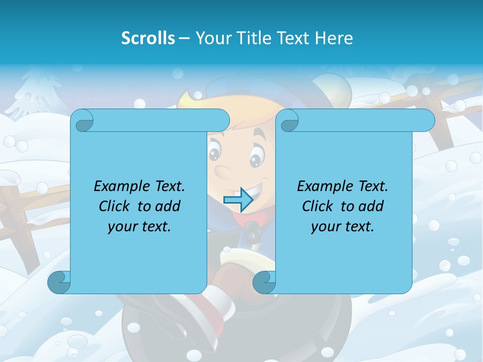 Snowy Time Youth PowerPoint Template