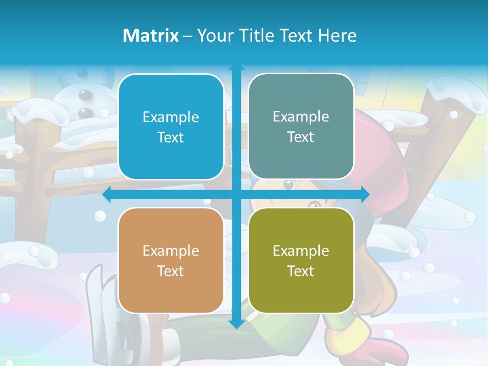 Kid Sleigh Fun PowerPoint Template