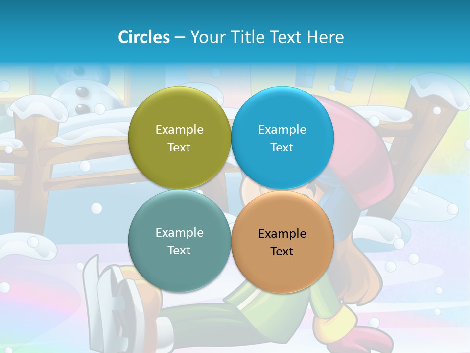 Kid Sleigh Fun PowerPoint Template