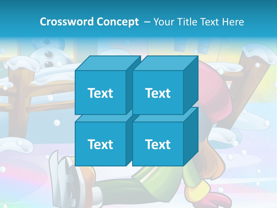 Kid Sleigh Fun PowerPoint Template