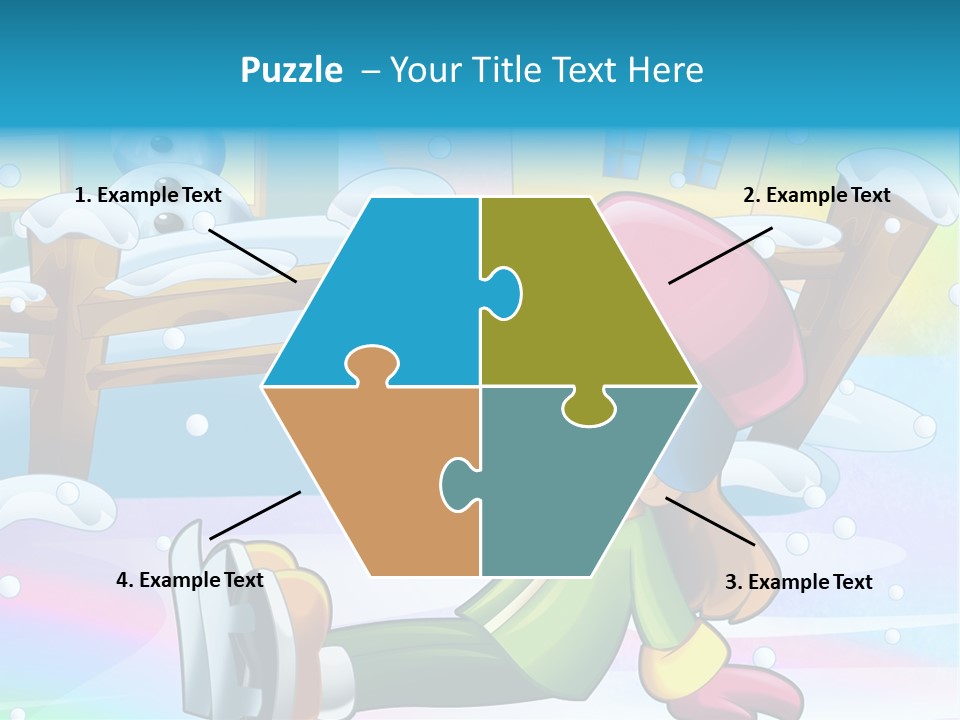 Kid Sleigh Fun PowerPoint Template