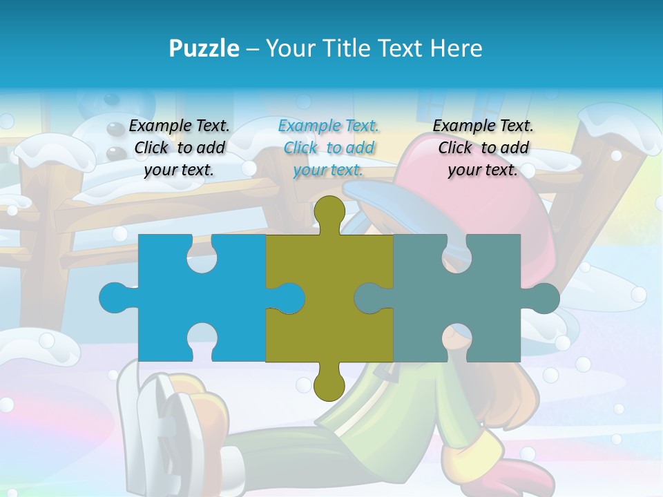 Kid Sleigh Fun PowerPoint Template