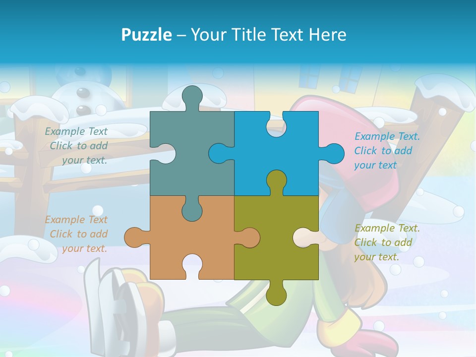 Kid Sleigh Fun PowerPoint Template