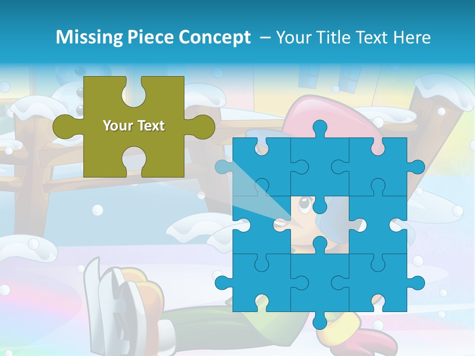 Kid Sleigh Fun PowerPoint Template