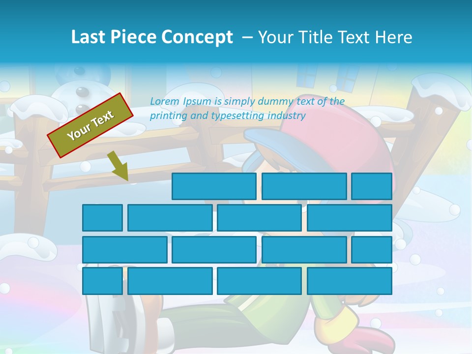 Kid Sleigh Fun PowerPoint Template