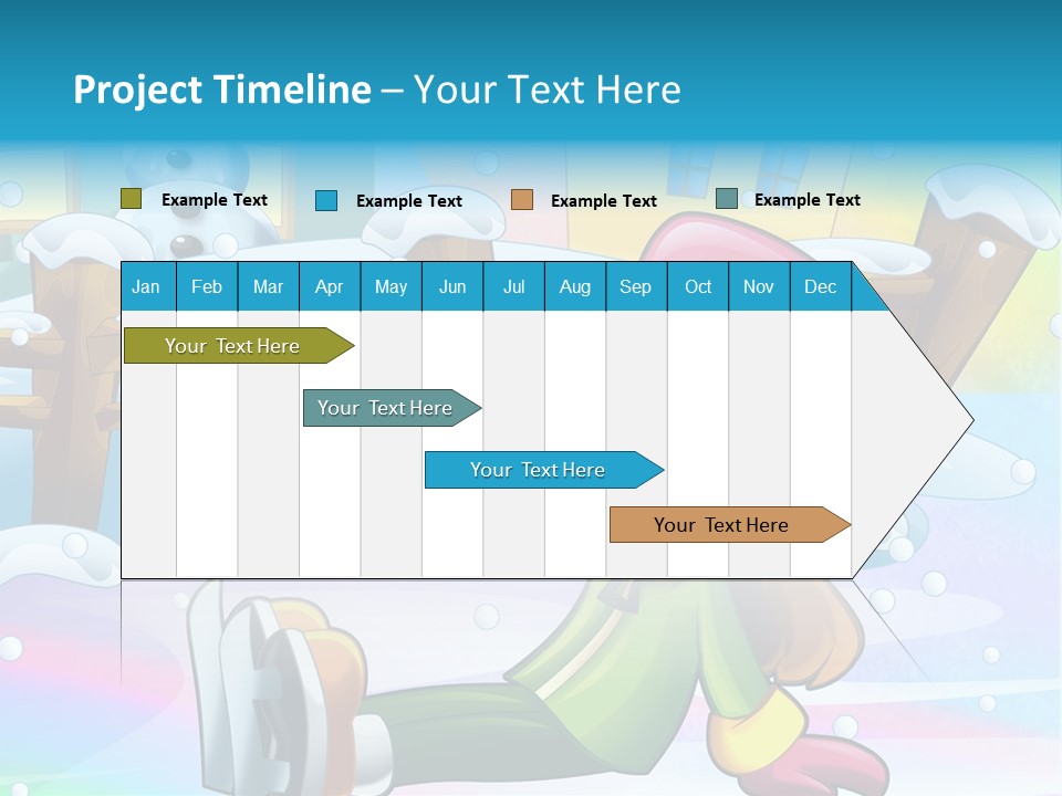 Kid Sleigh Fun PowerPoint Template