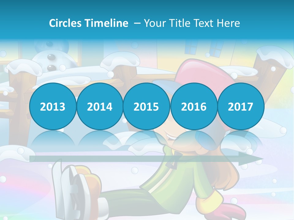 Kid Sleigh Fun PowerPoint Template