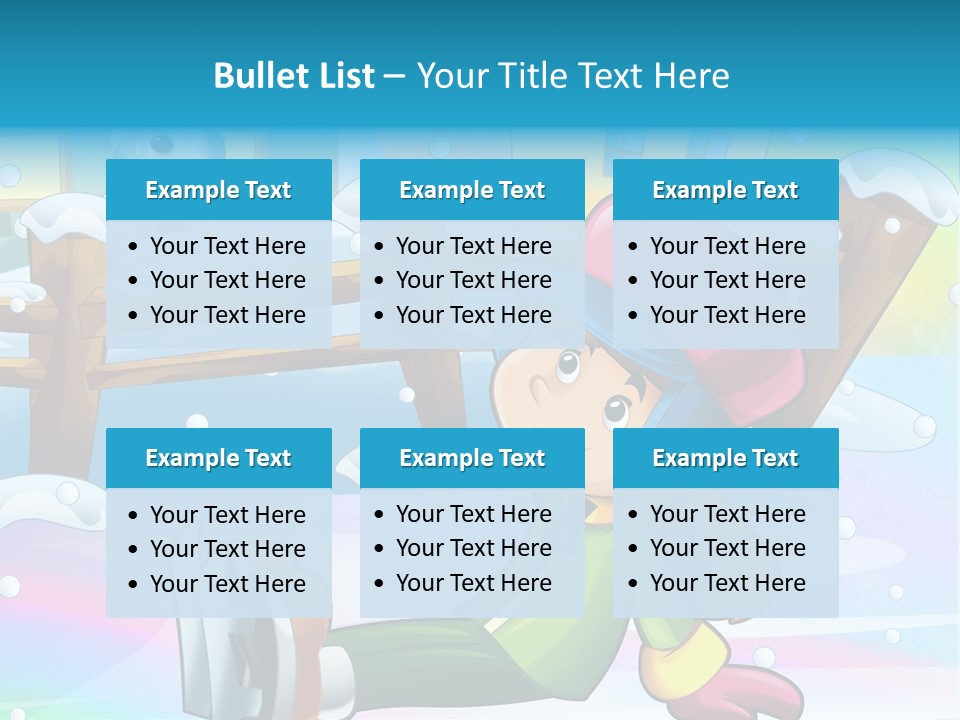 Kid Sleigh Fun PowerPoint Template