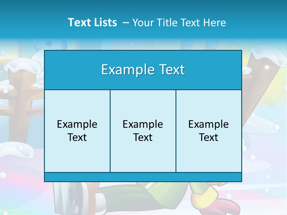 Kid Sleigh Fun PowerPoint Template