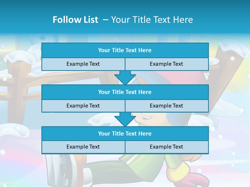 Kid Sleigh Fun PowerPoint Template