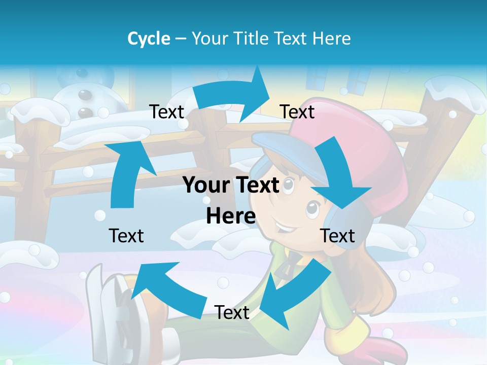 Kid Sleigh Fun PowerPoint Template