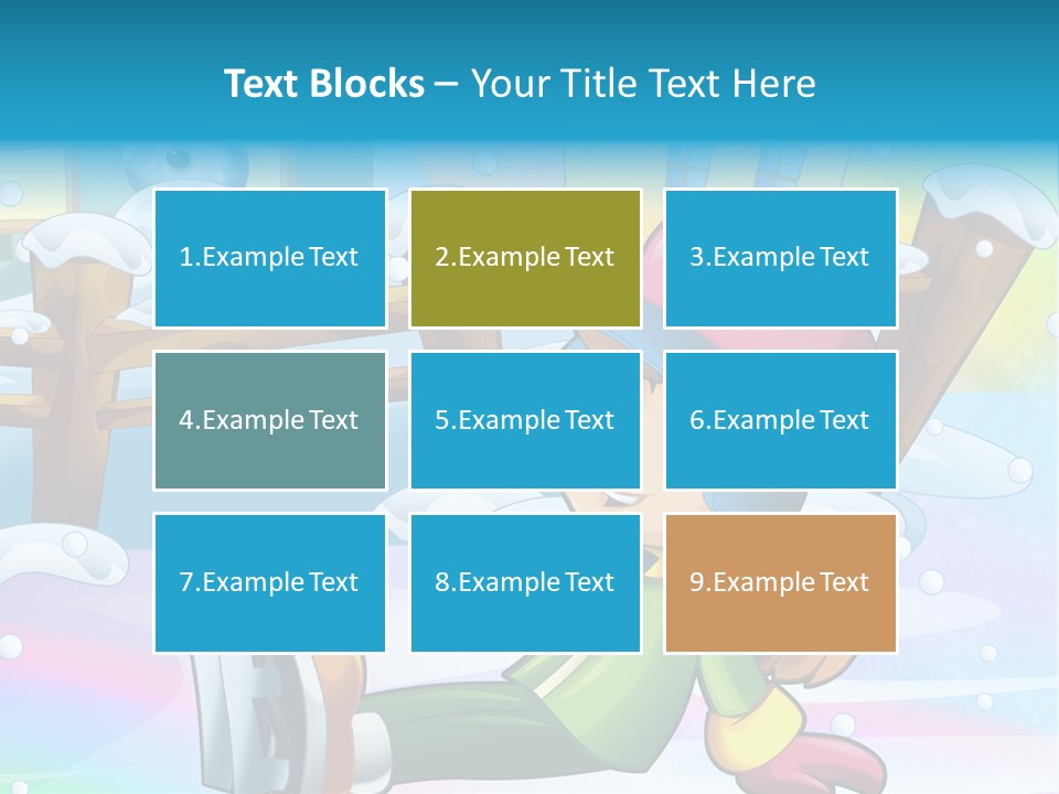 Kid Sleigh Fun PowerPoint Template