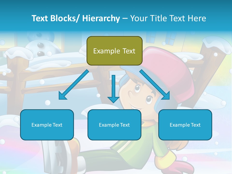 Kid Sleigh Fun PowerPoint Template