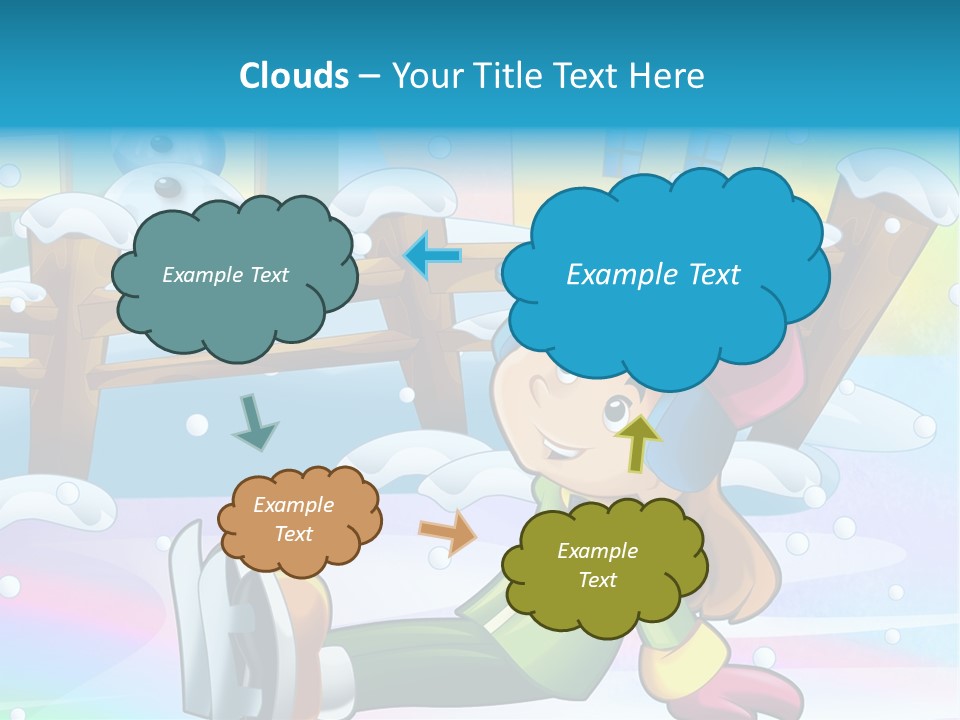 Kid Sleigh Fun PowerPoint Template