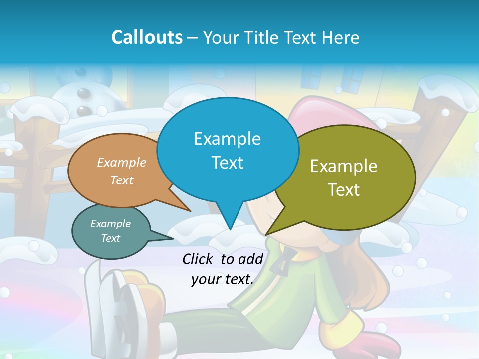 Kid Sleigh Fun PowerPoint Template