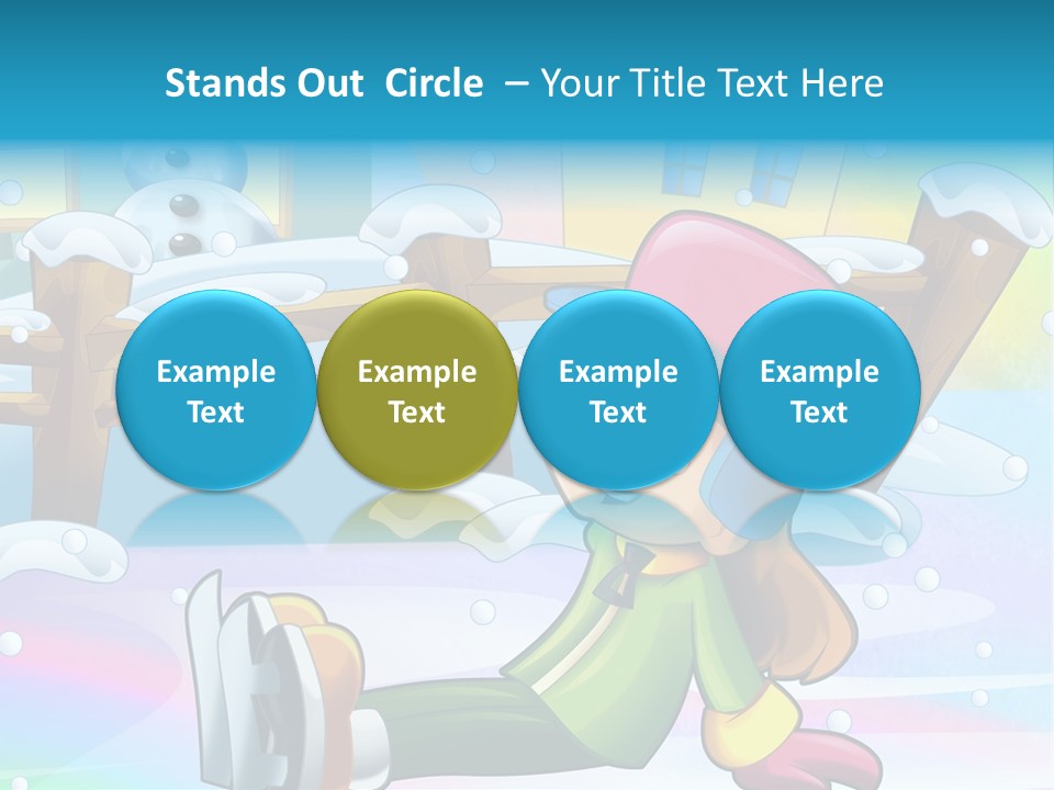 Kid Sleigh Fun PowerPoint Template