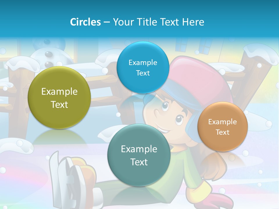 Kid Sleigh Fun PowerPoint Template